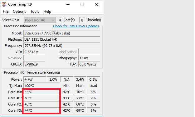 Core Temp Image